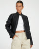 Afbeelding van Olivia Jacket in PU Zwart