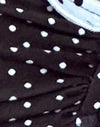 Black and Blue Polka