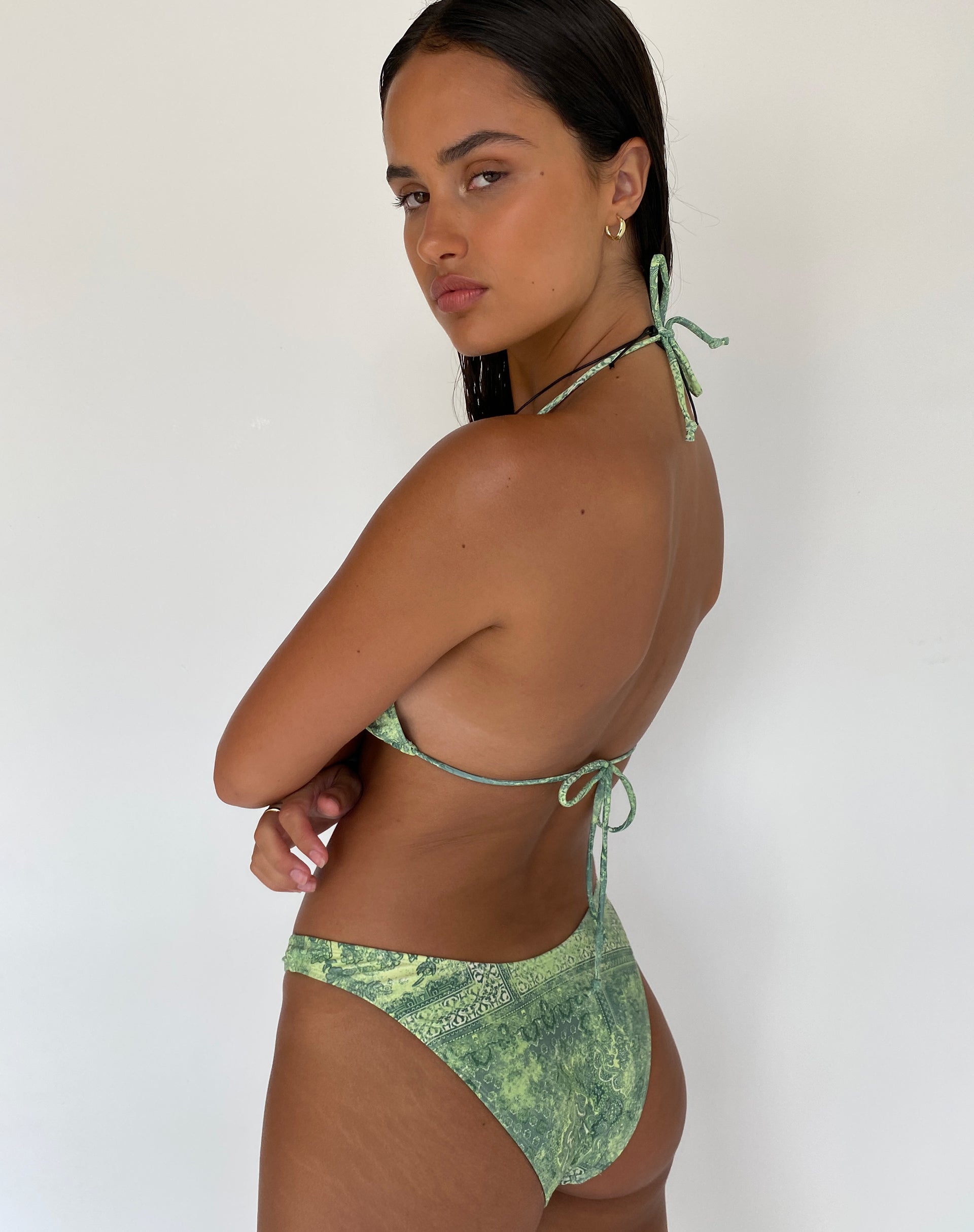 Afbeelding van Pami Bikini Top in Abstract Paisley Groen