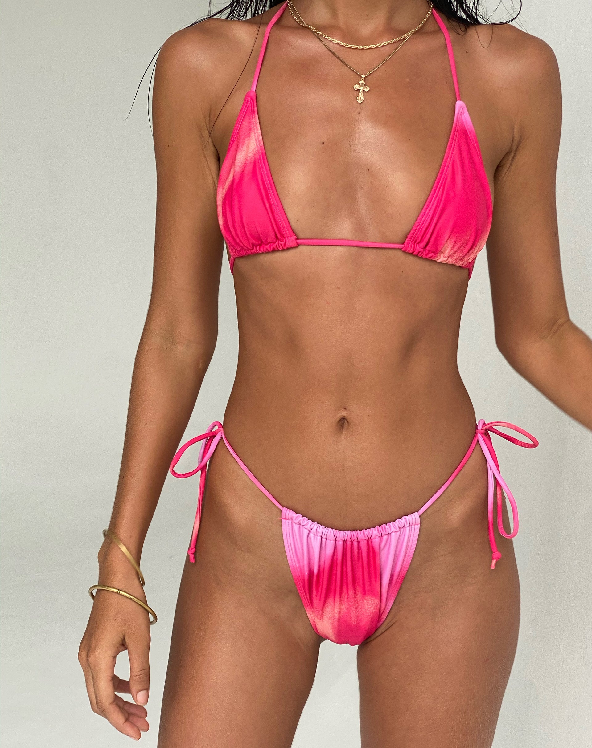 Afbeelding van Pami Bikini Top in Roze Aquarel