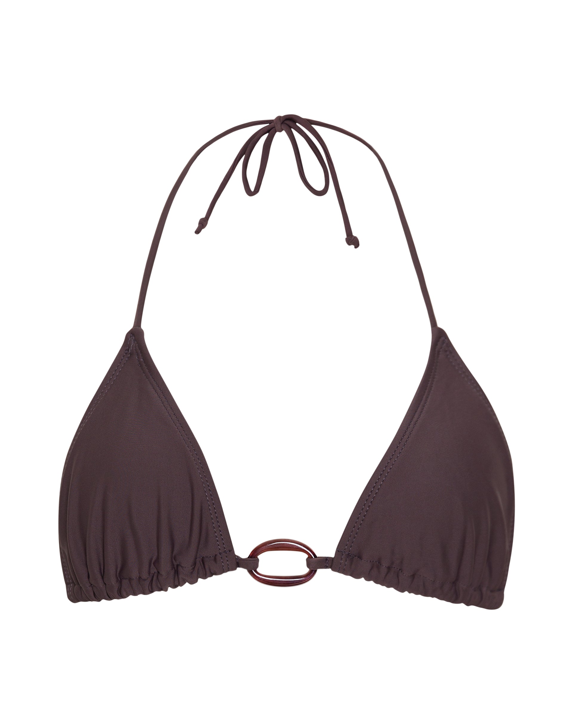 Afbeelding van Pami Beaded Bikini Top in Coffee