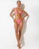 afbeelding van Leyna Bikini Bottom in Pink Terry