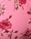 Pink Floral Bloom with Picot Trim