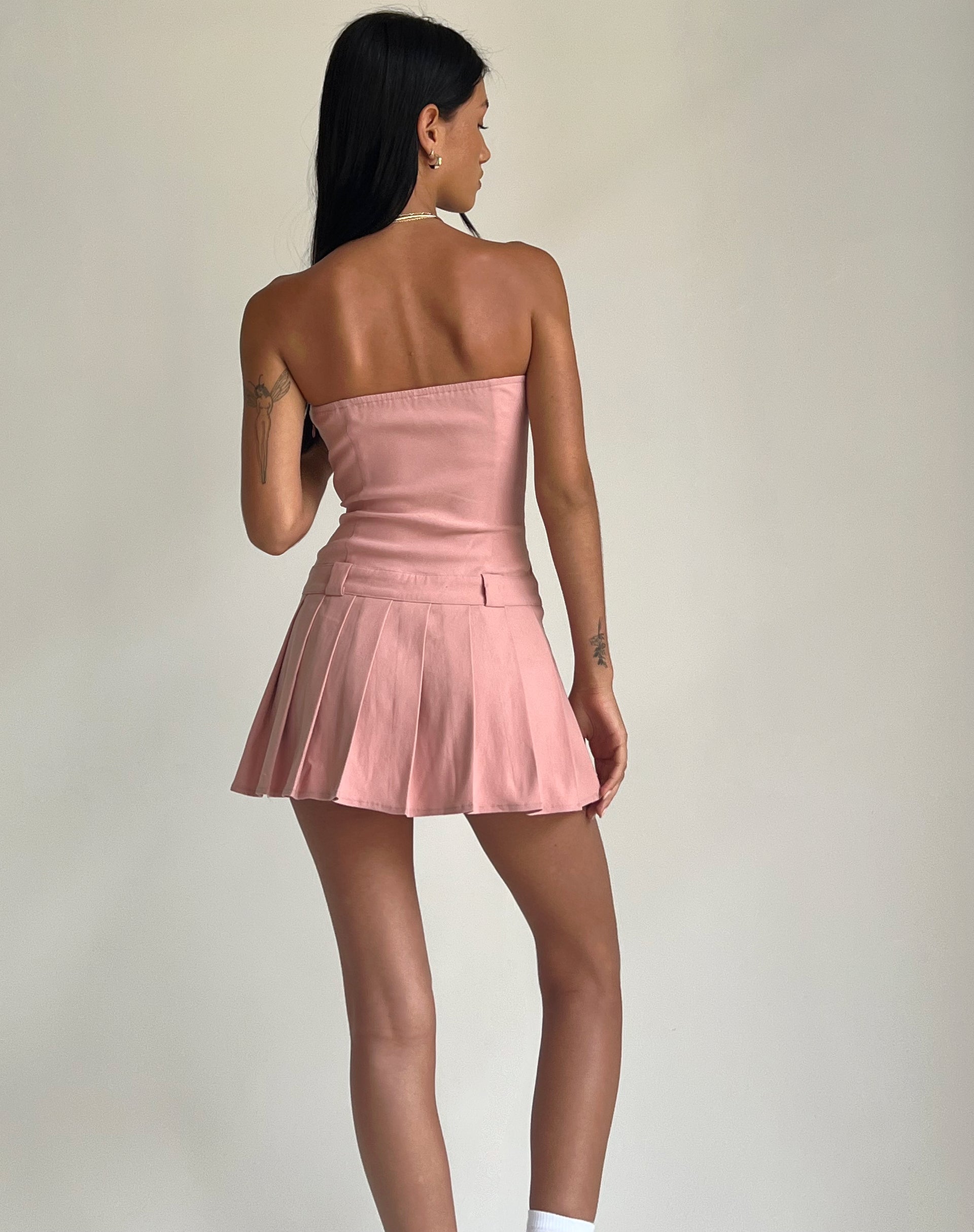 Afbeelding van Payoda Bandeau Mini Dress in Roze