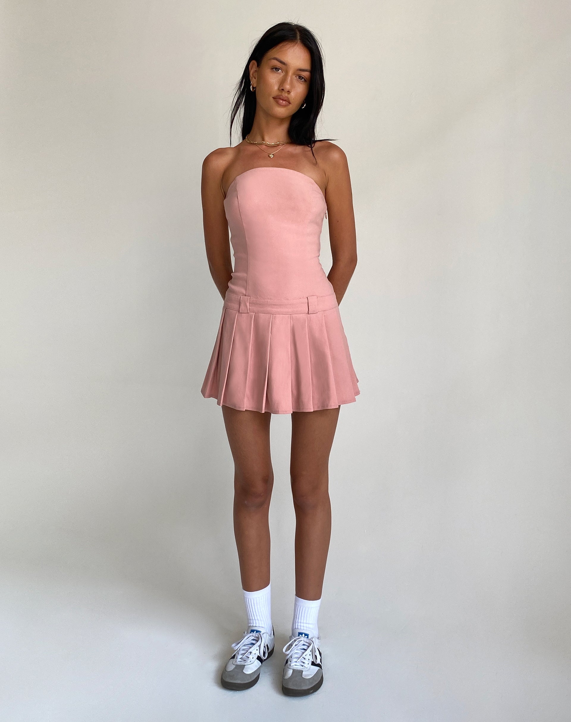 Afbeelding van Payoda Bandeau Mini Dress in Roze