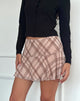 Image of Ragna Mini Skirt in Sketchy Stripe Nude