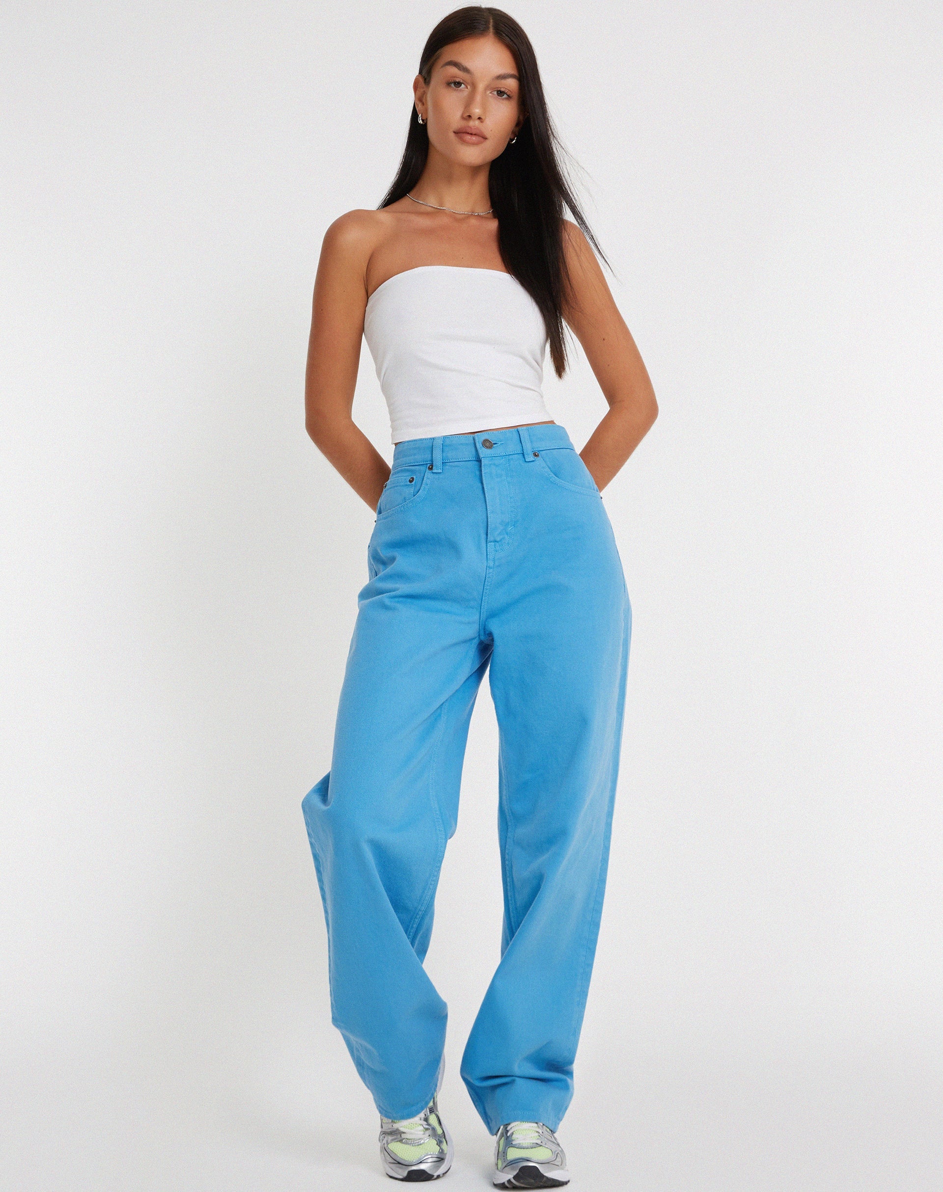 afbeelding van Parallel Jeans in azuurblauw