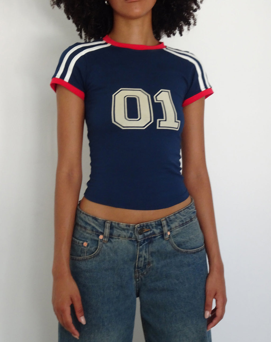 Salda Sporty Fitted T-shirt in Navy