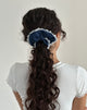 Image of Scrunchie in Denim Chambray with Lace