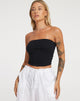 BEELD VAN Shae Bandeau Top in Zwart