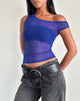 Image of Sohan Top in Sheer Texture Blue