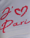 White with I Love Pari Graphic