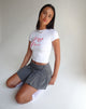 Image of Sutin Tee in White with I Love Pari Graphic