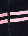  Black with Pink Stripe