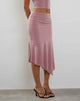 Afbeelding van Cinta Low Rise Midi Rok in Stoffig Roze