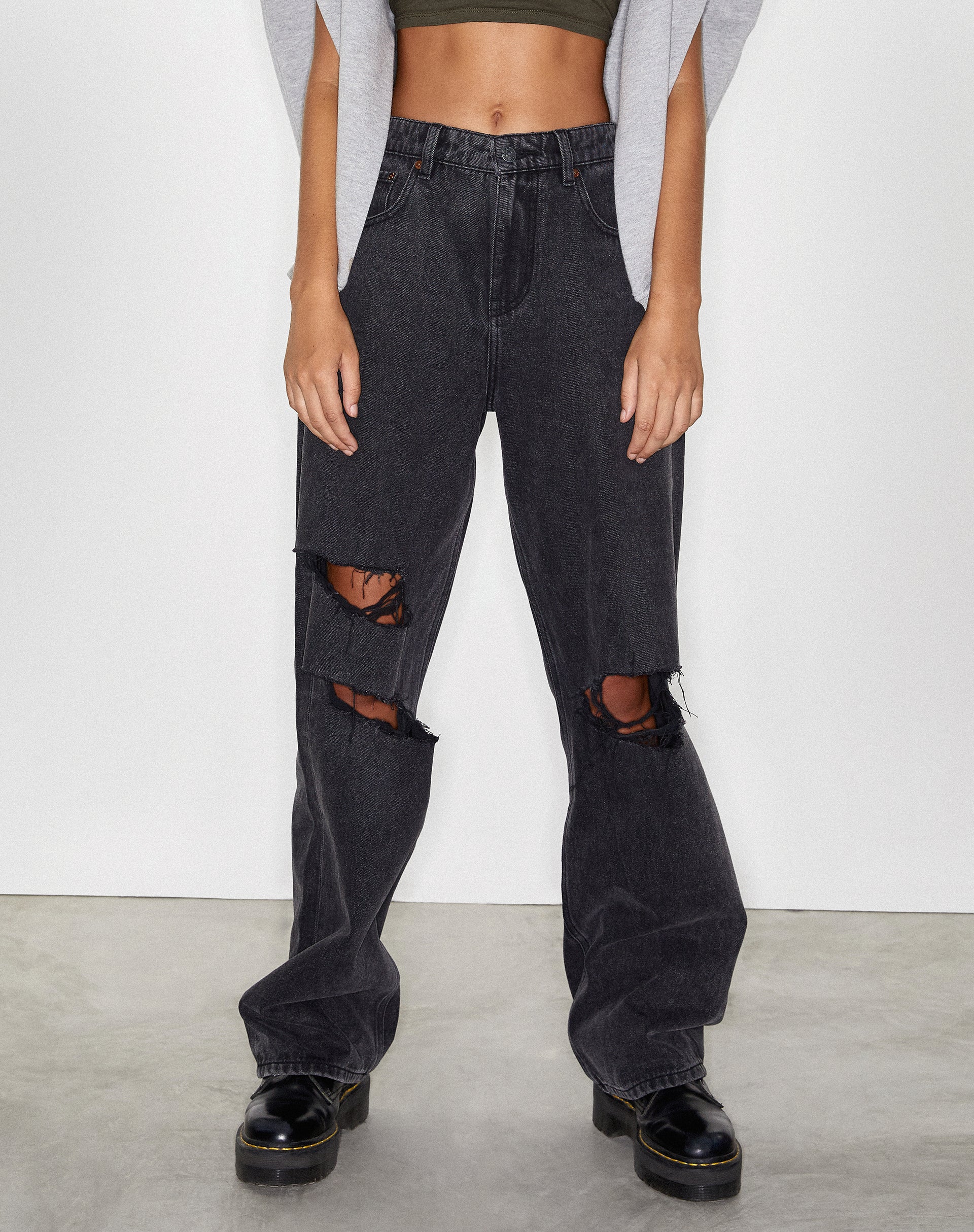 Afbeelding van Rips Parallel Jeans in Black Wash