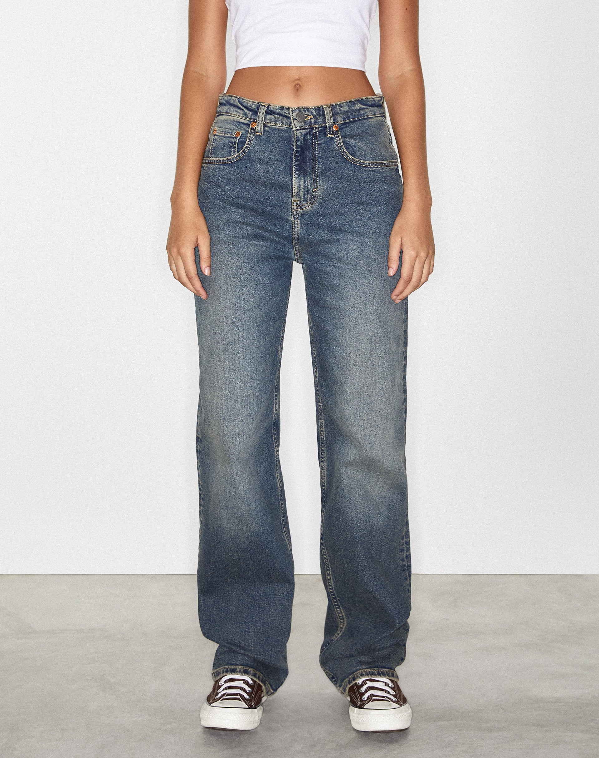 Parallel Jeans in Bryony Twilight Brown en Blue Acid