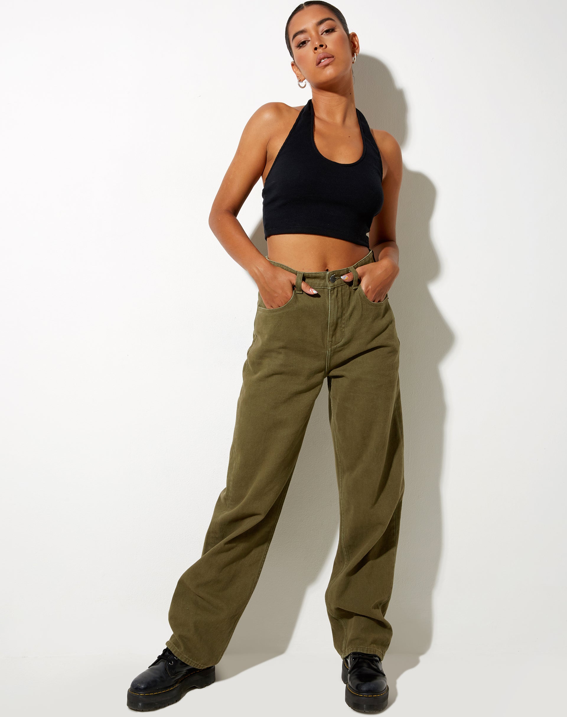 Afbeelding van Parallel Jeans in Khaki Groen