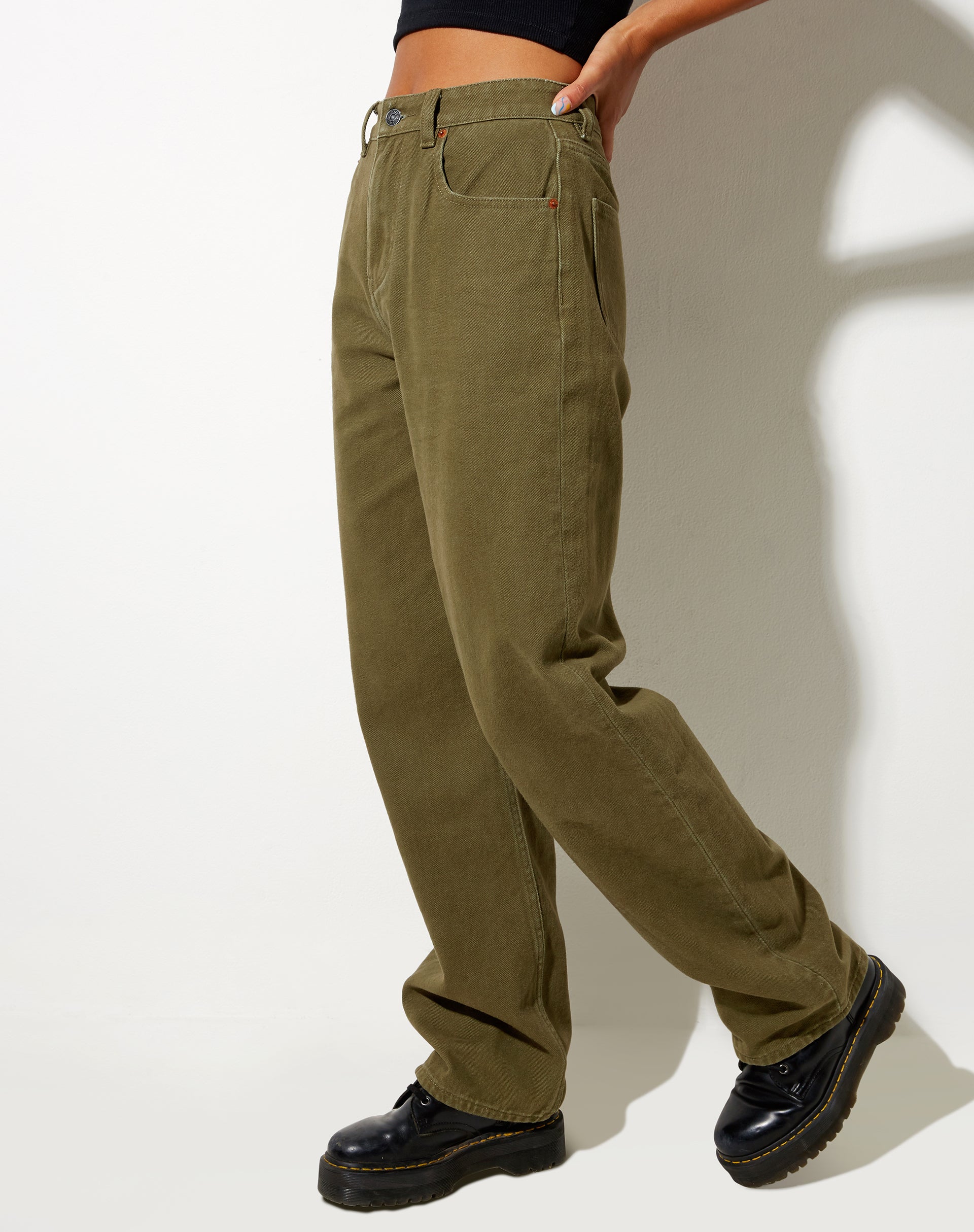 Afbeelding van Parallel Jeans in Khaki Groen