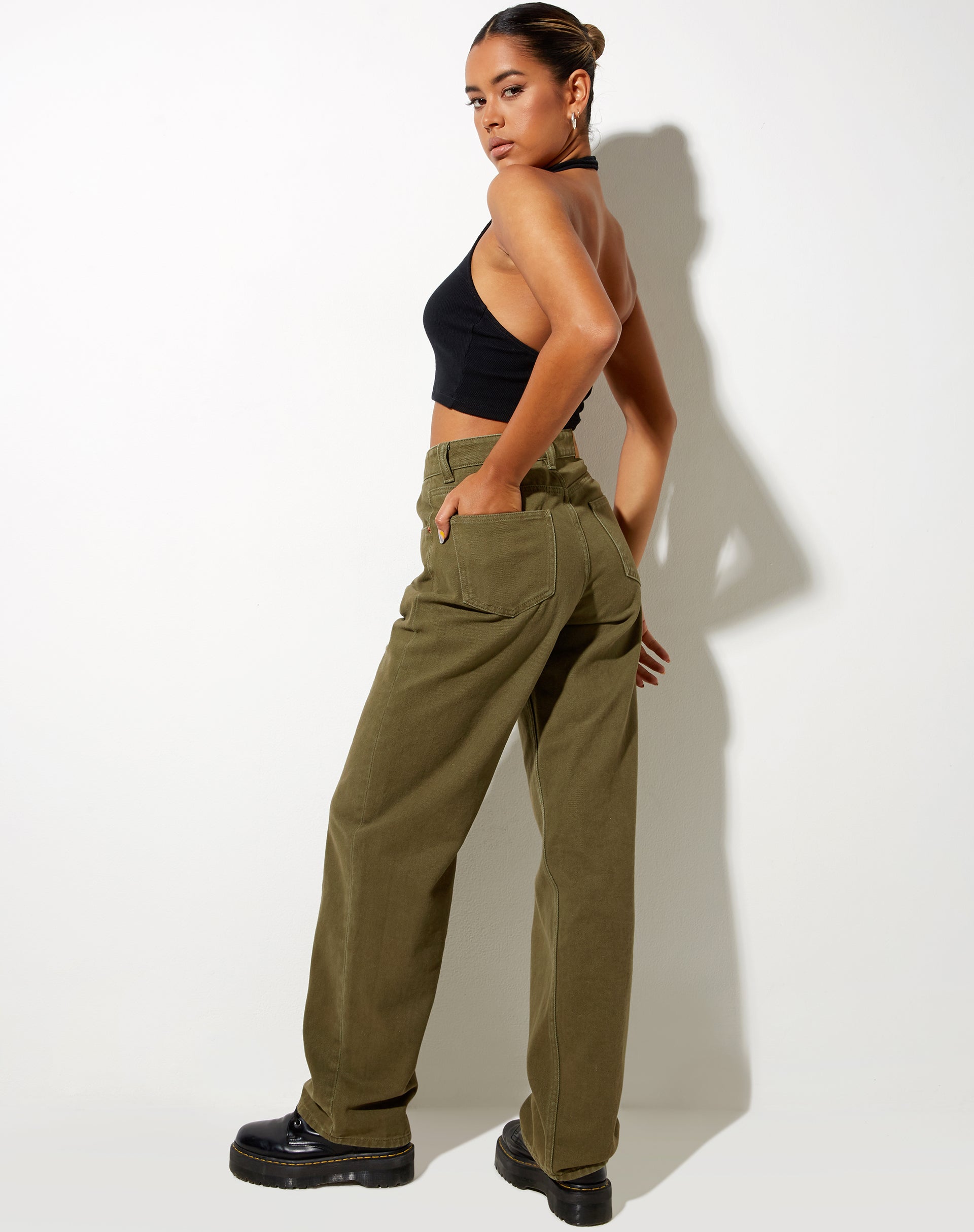 Afbeelding van Parallel Jeans in Khaki Groen