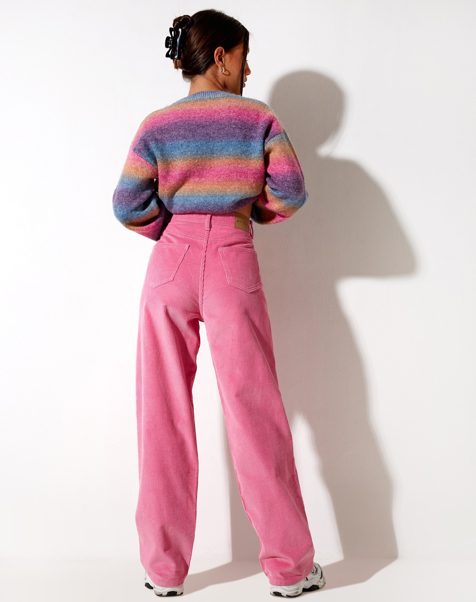 Afbeelding van Parallel Broek in Koord Bubblegum Roze