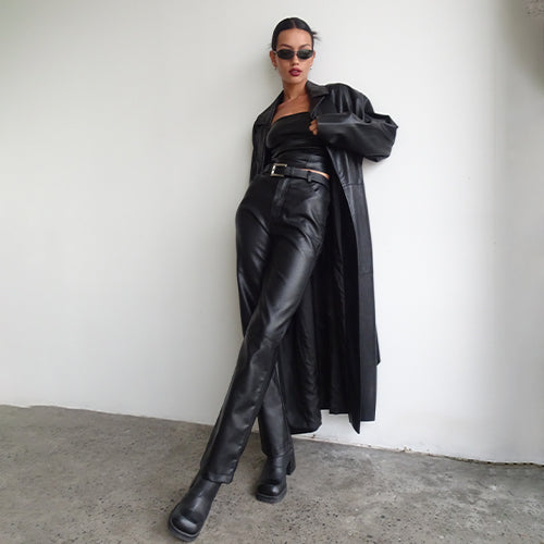 LEATHER TROUSERS