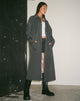 image of Assa Trench Coat in Light Charcoal with Stripe Lining