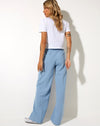 Image of Abba Straight Leg Trouser in Tailoring Blue