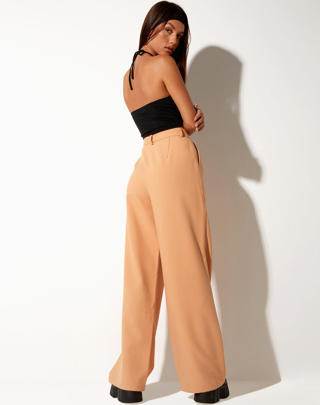 Abba Trouser in Washed Peach
