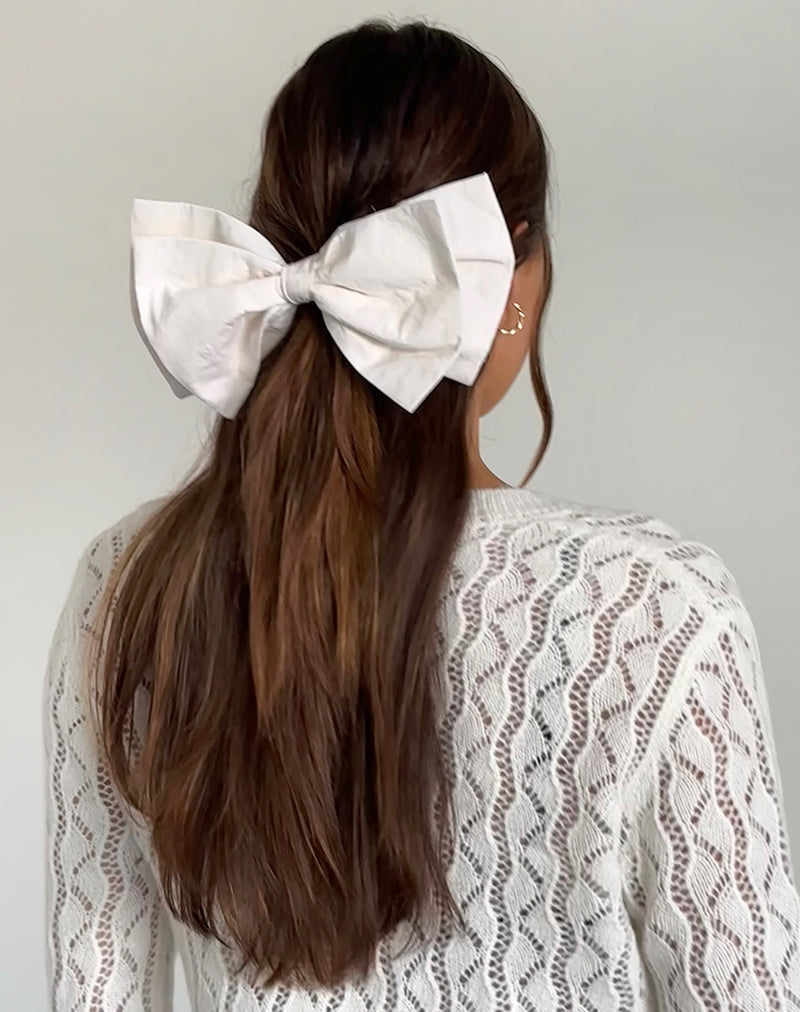 Image of Acar Bow Bobble in Ivory