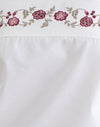 Poplin White with Cherry Blossom Embroidery