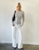 Image of Low Rise Roomy Jeans in True White