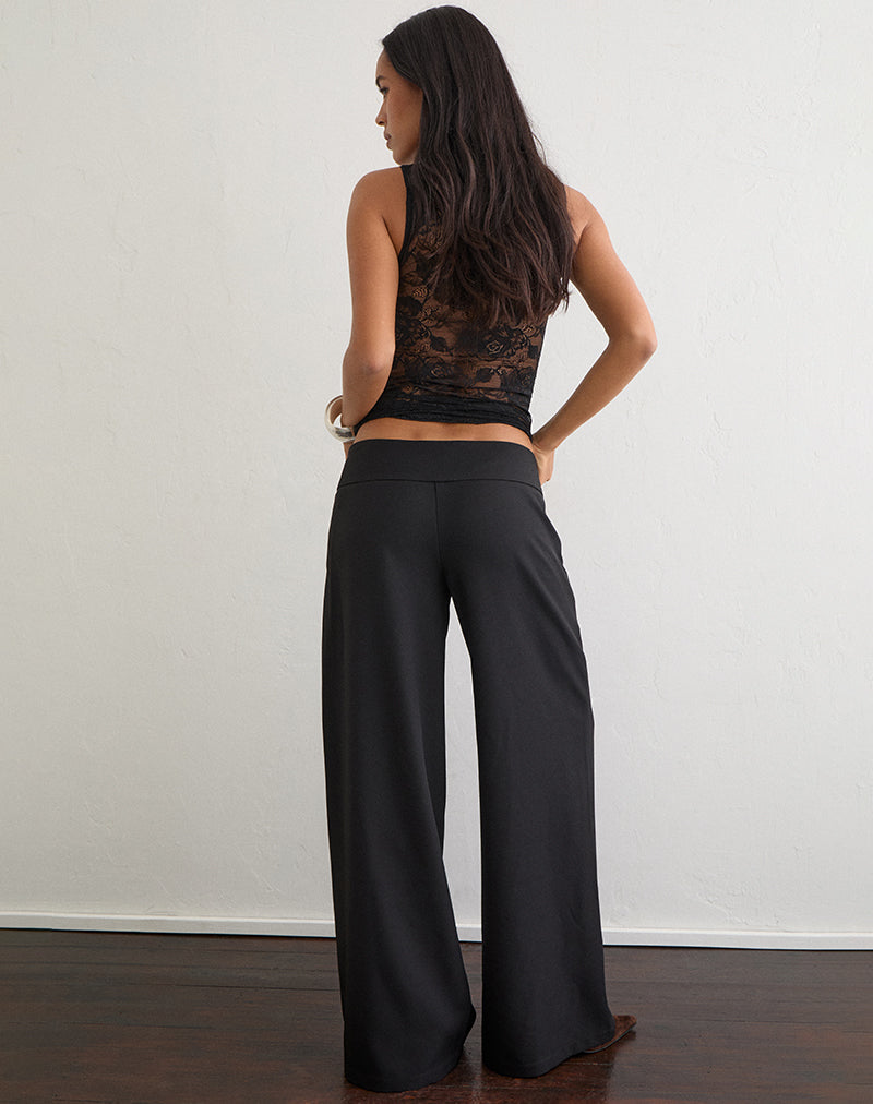 Image of Andota Trouser with Studs in Tailoring Black