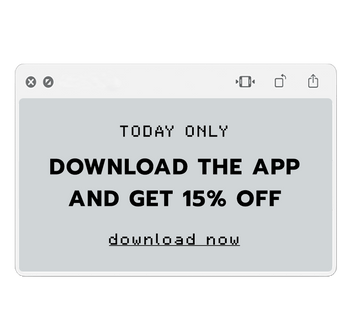 15% OFF APP DOWNLOAD