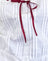 White Poplin with Red Trim