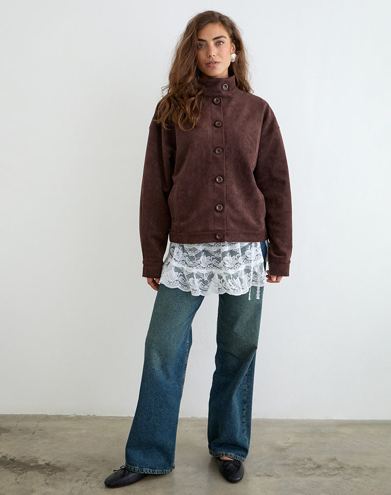 Image of Asa Wrap Belt Skirt in Lace White