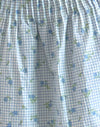 Blue Flower Gingham