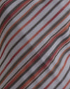 Chiffon Grey and Maroon Diagonal Stripe
