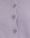 Fluffy Knit Dusty Lilac