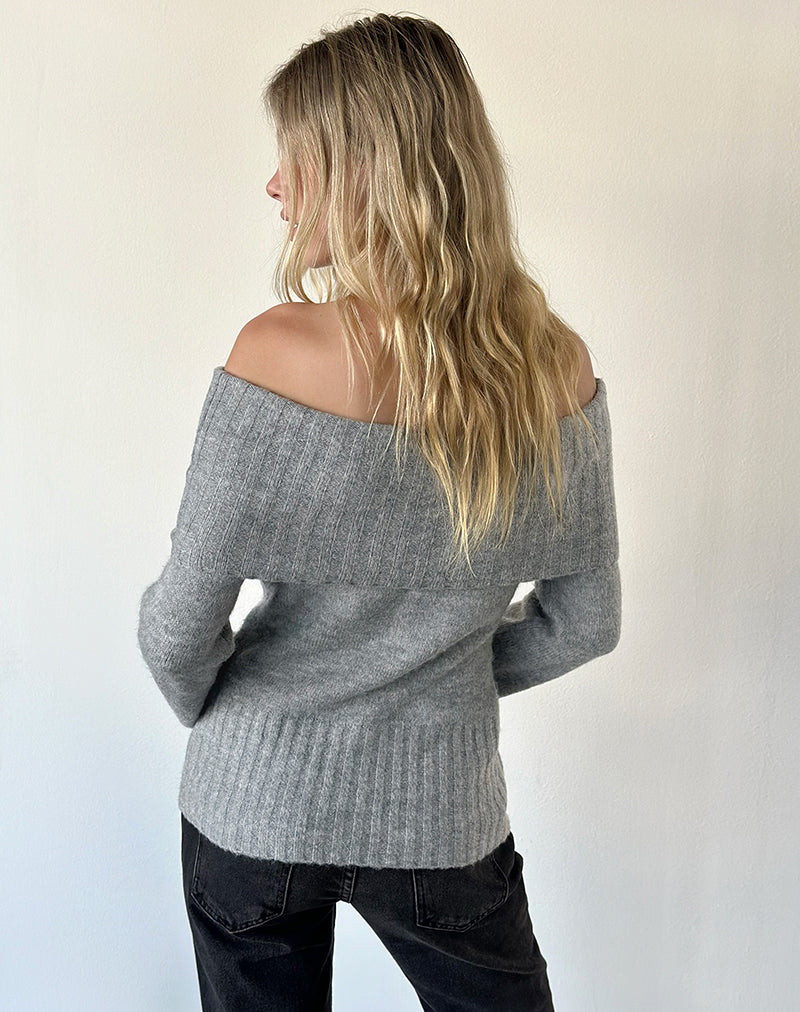 Image of Azrina Jumper in Knit Grey