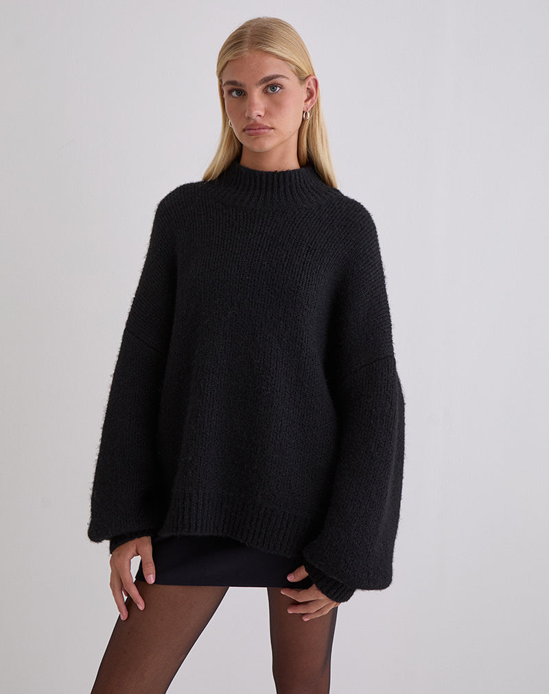 Image of Amato Oversized Jumper in Black