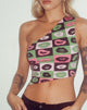 image of Bayva Crop Top in Lips Green