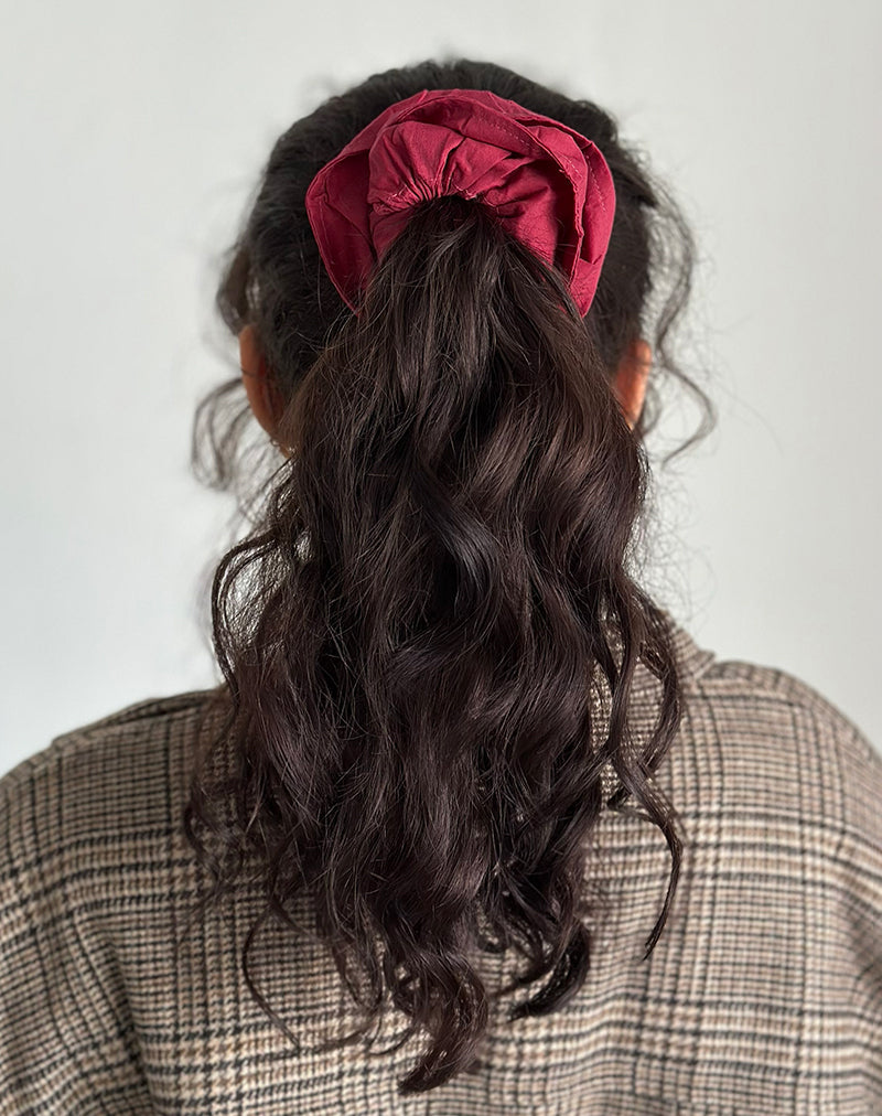 Bel Oversized Scrunchie in Adrenaline Red