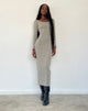 Image of Belila Long Sleeve Maxi Dress in Sage Grey