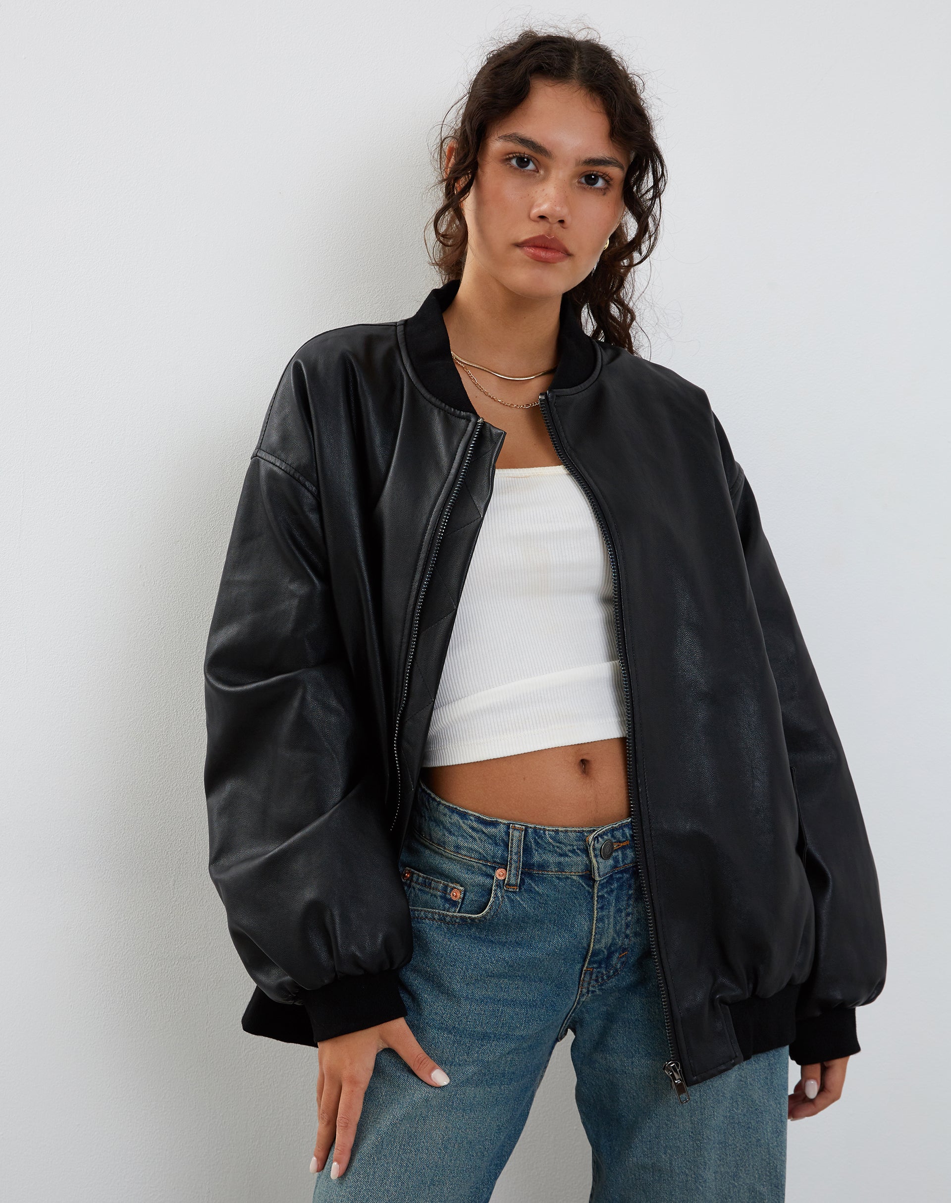 Image of Benta Jacket in PU Black