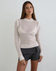 Image of Bentala Turtleneck Jumper in Knit Ecru