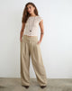 Image of Berdine Wide Leg Trouser in Tailoring Beige