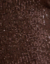 Drapeer Pailletten Bruin