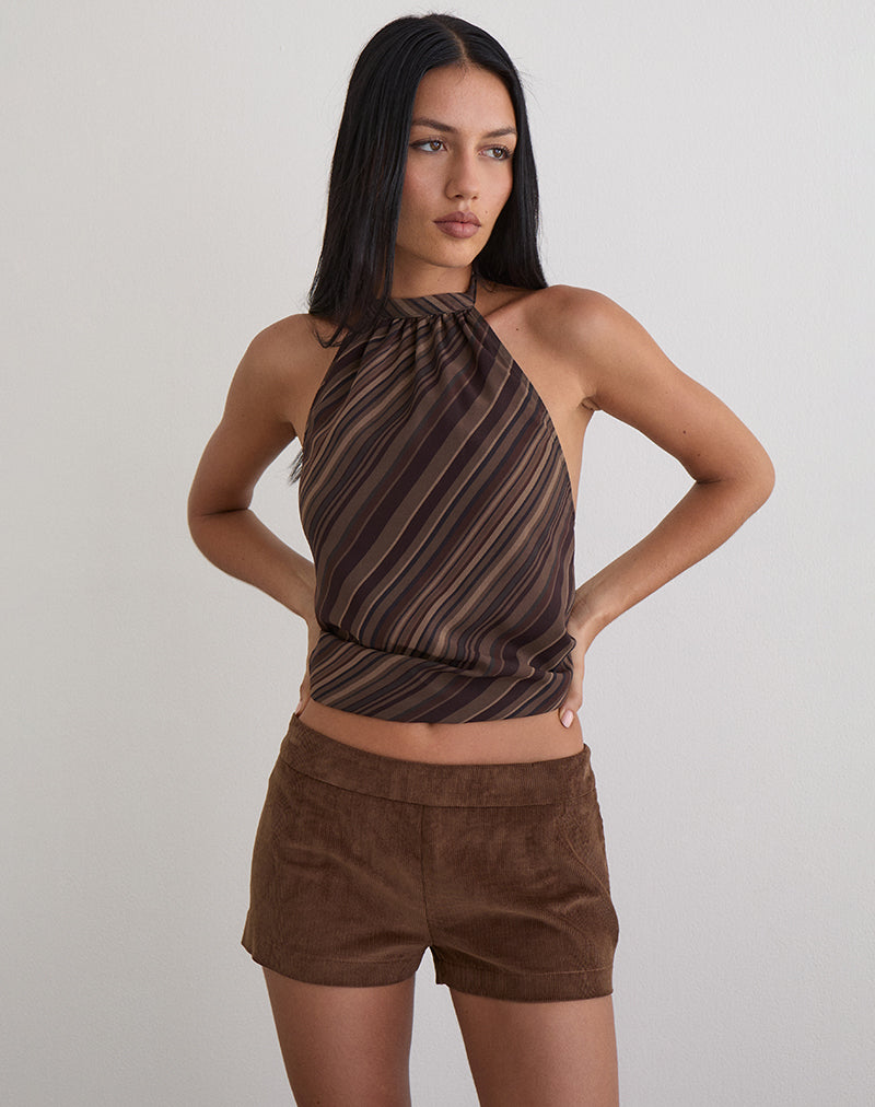 Image of Blazira Short in Whale Cord Brown