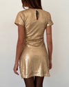 Image of Blythe Mini Dress in Gold Sequin